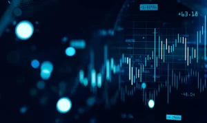 Virtual financial director | Modern animated graphs with financial data.