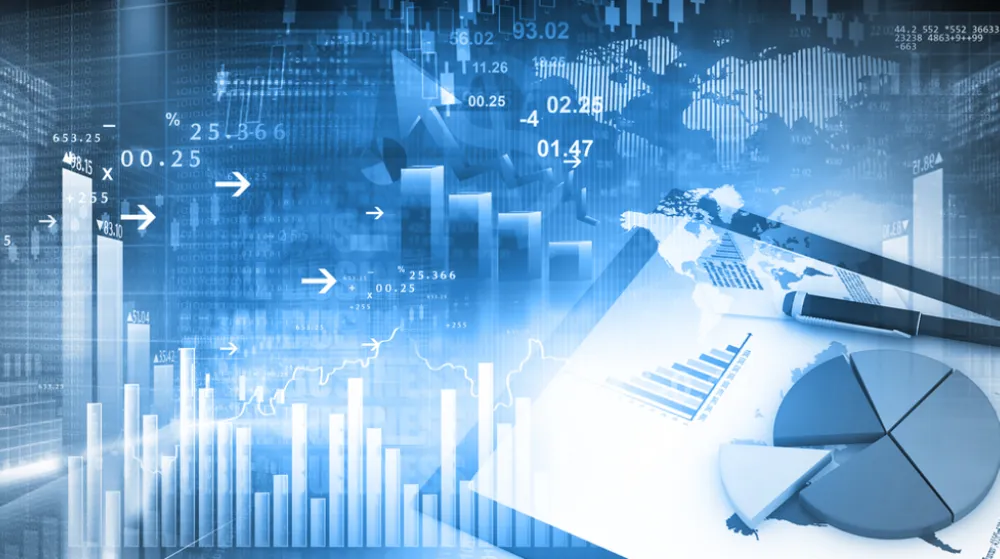 Accounting firms | Collage of financial graphs and charts.